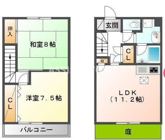 カールドカーサーの物件間取画像